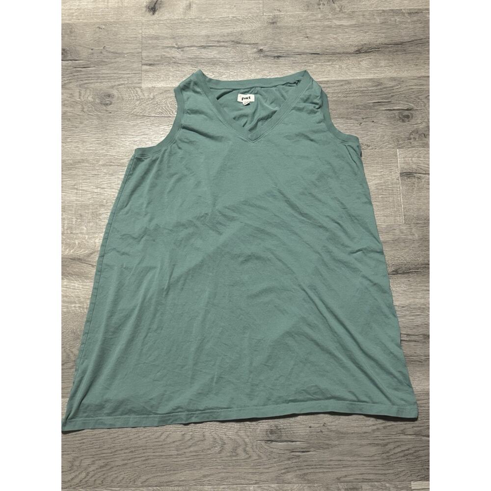 Pact Tank Shirt Mini Dress Womens XXL Green Organic Cotton Sustainable Tank